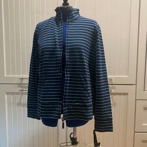 L.L. Bean Blue Striped Jacket
